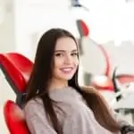 woman in dental chair